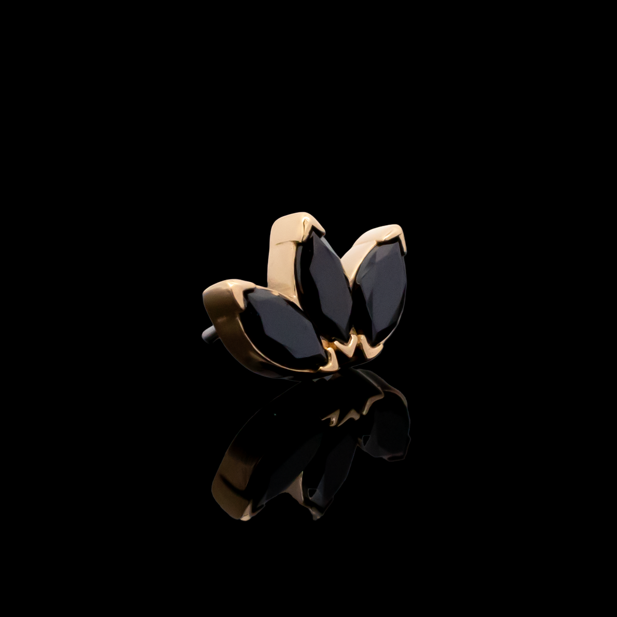 Eloria - 18kt Gold Threadless End | Body Jewelry | Wiccan Center