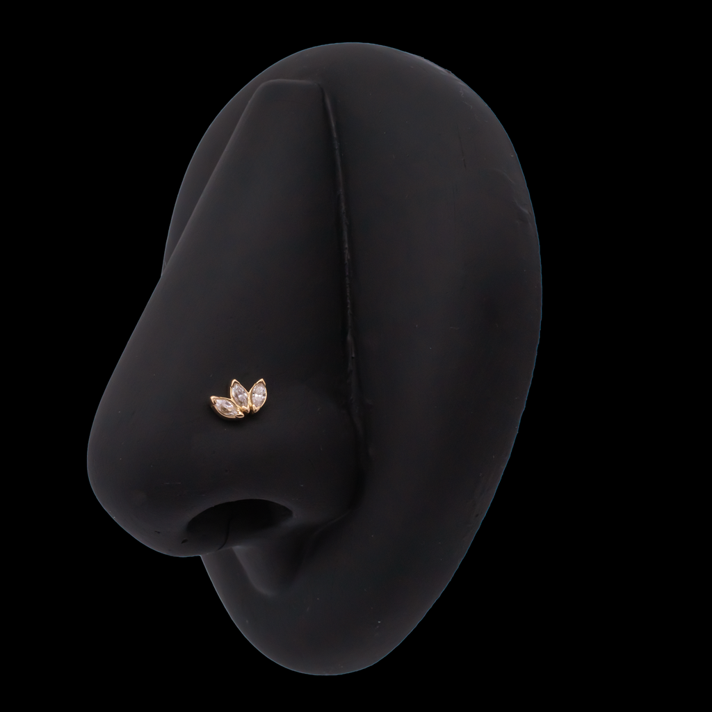 Eloria - 18kt Gold Threadless End | Body Jewelry | Wiccan Center