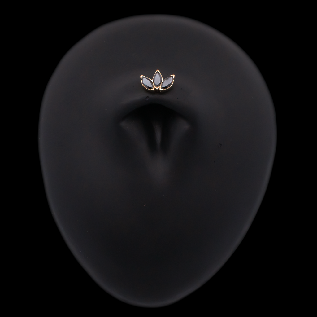Eloria - 18kt Gold Threadless End | Body Jewelry | Wiccan Center