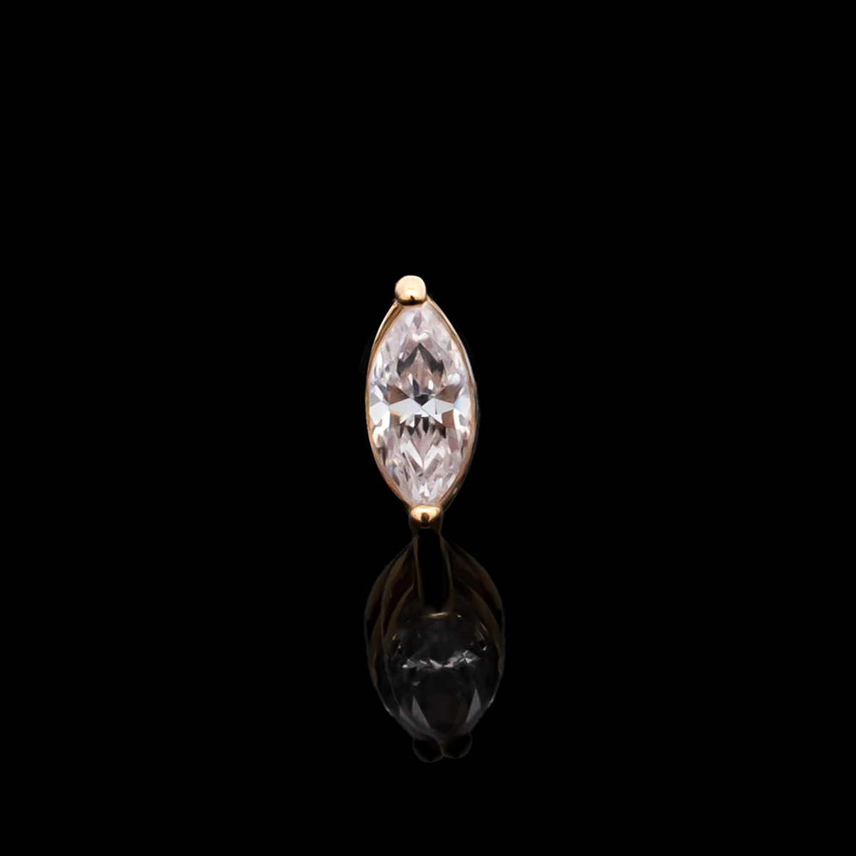 Aurum - 18kt Gold Threadless End | Body Jewelry | Wiccan Center