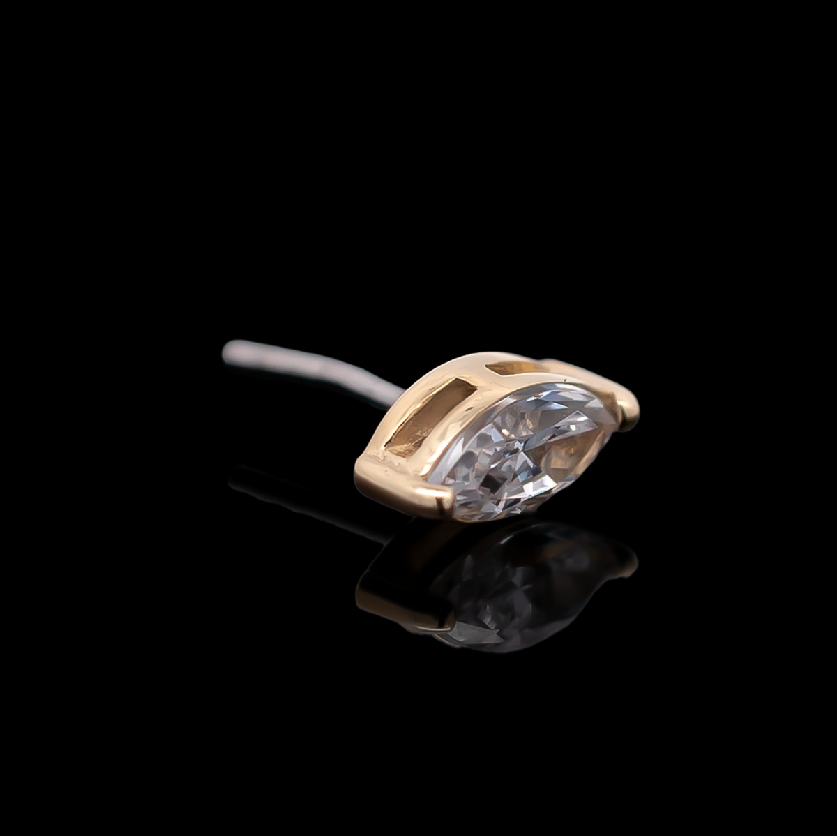 Aurum - 18kt Gold Threadless End | Body Jewelry | Wiccan Center