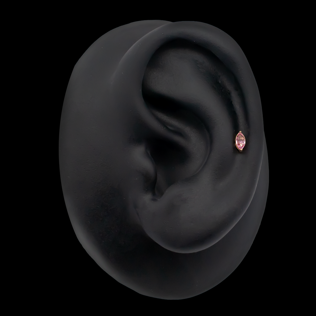 Aurum - 18kt Gold Threadless End | Body Jewelry | Wiccan Center