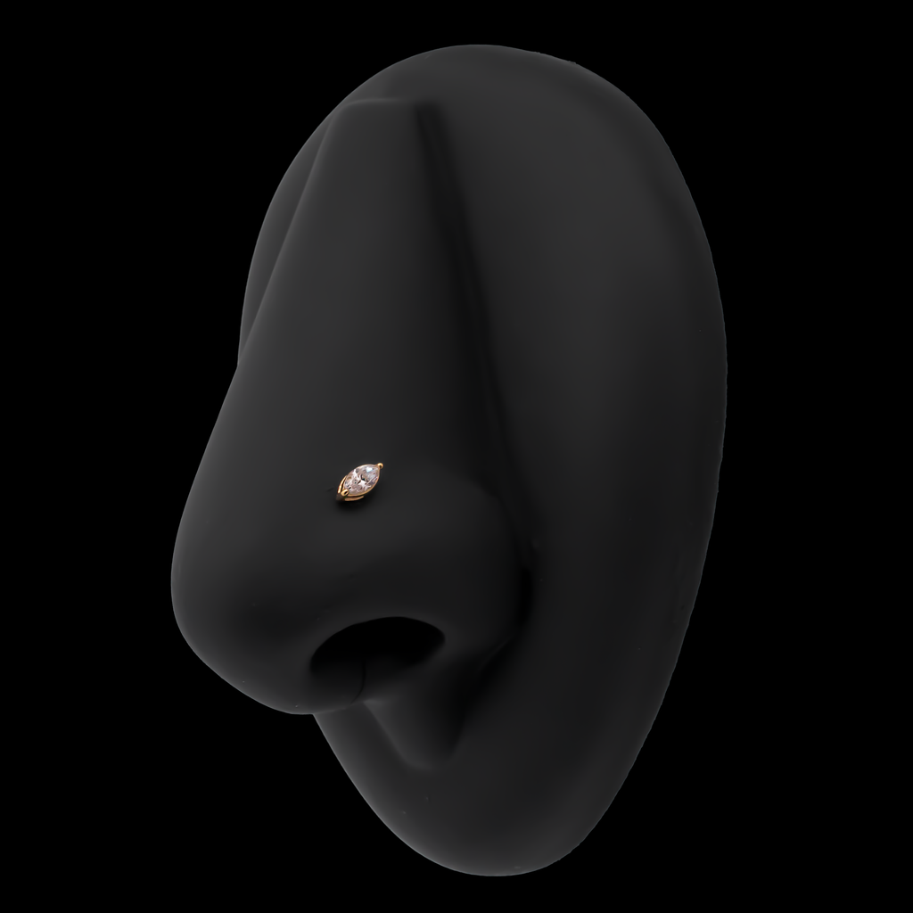 Aurum - 18kt Gold Threadless End | Body Jewelry | Wiccan Center