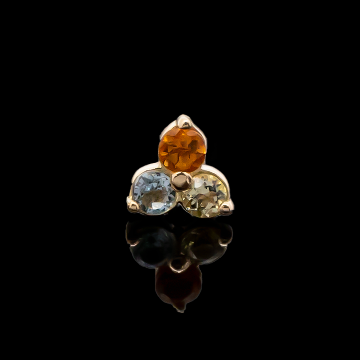 Eleanor - 18kt Gold Threadless End | Body Jewelry | Wiccan Center