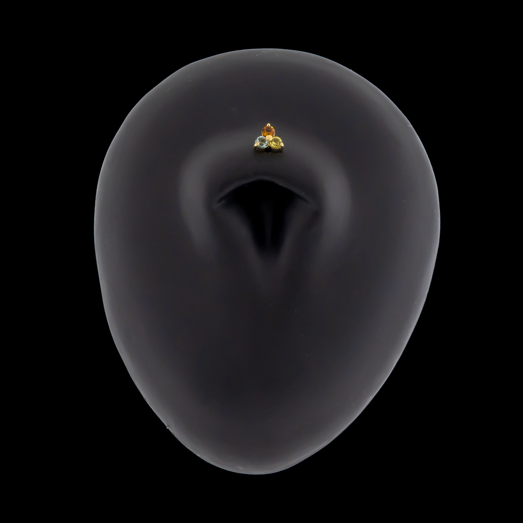 Eleanor - 18kt Gold Threadless End | Body Jewelry | Wiccan Center