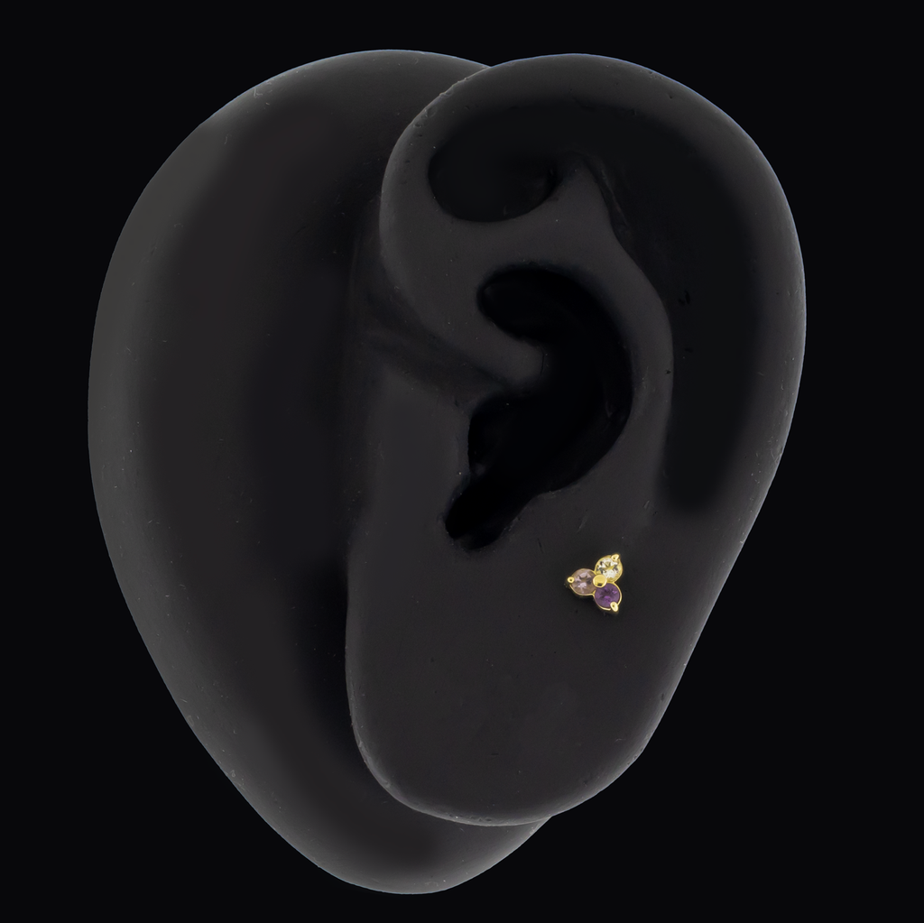 Eleanor - 18kt Gold Threadless End | Body Jewelry | Wiccan Center