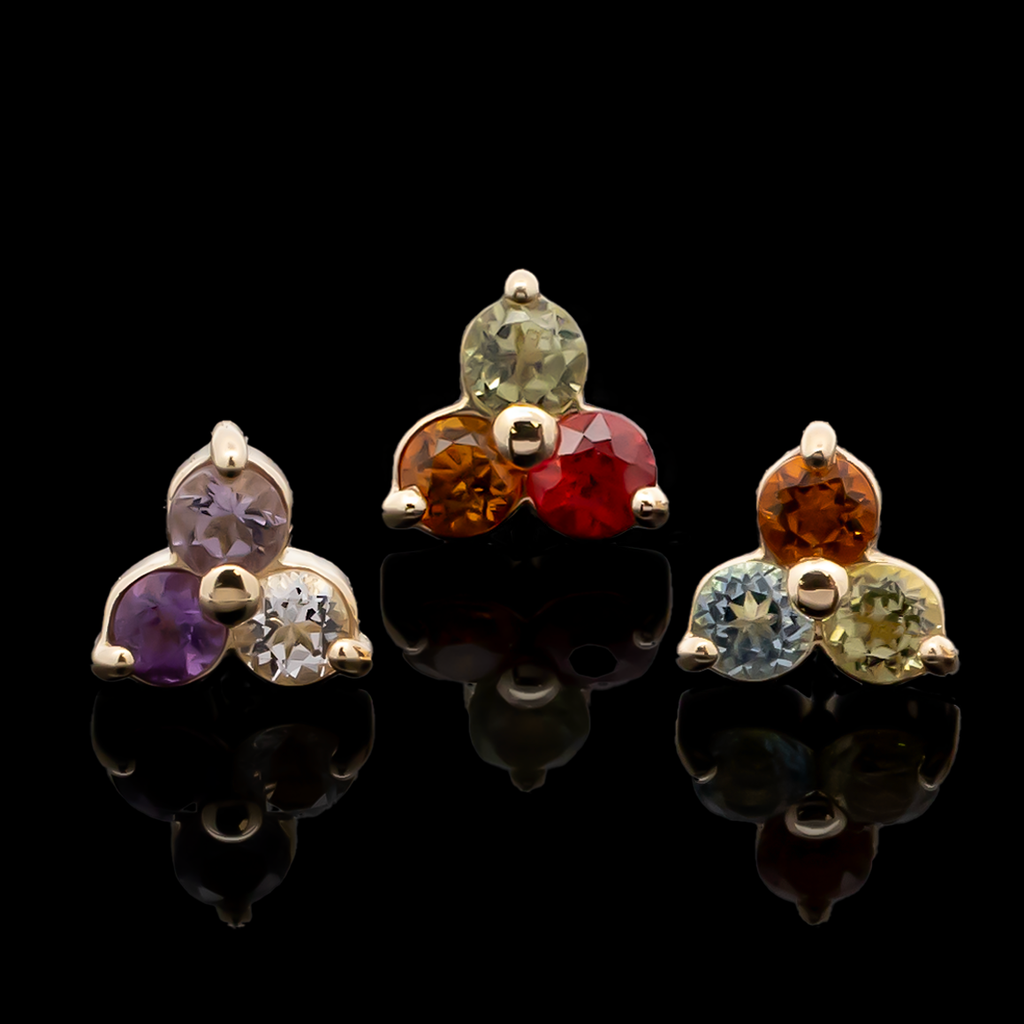 Eleanor - 18kt Gold Threadless End | Body Jewelry | Wiccan Center