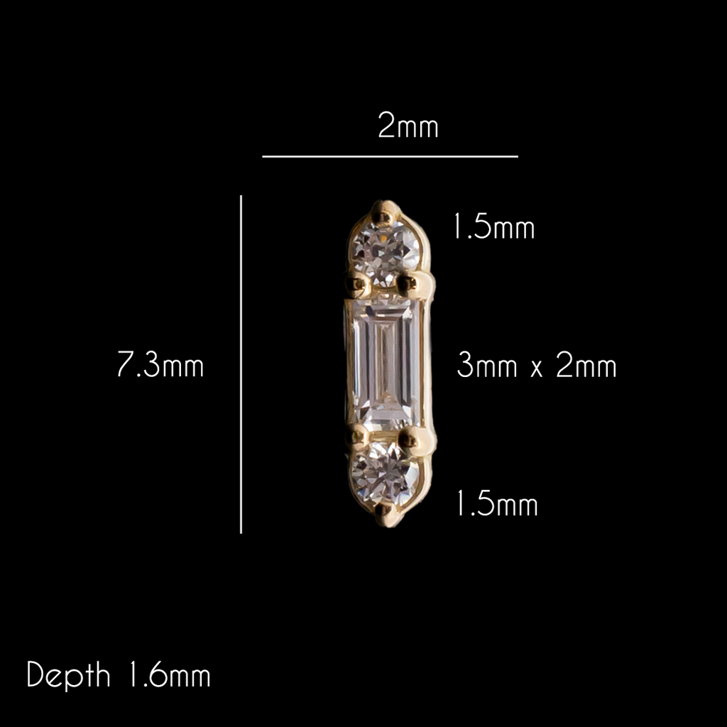 Briar - 18kt Gold Threadless End | Body Jewelry | Wiccan Center