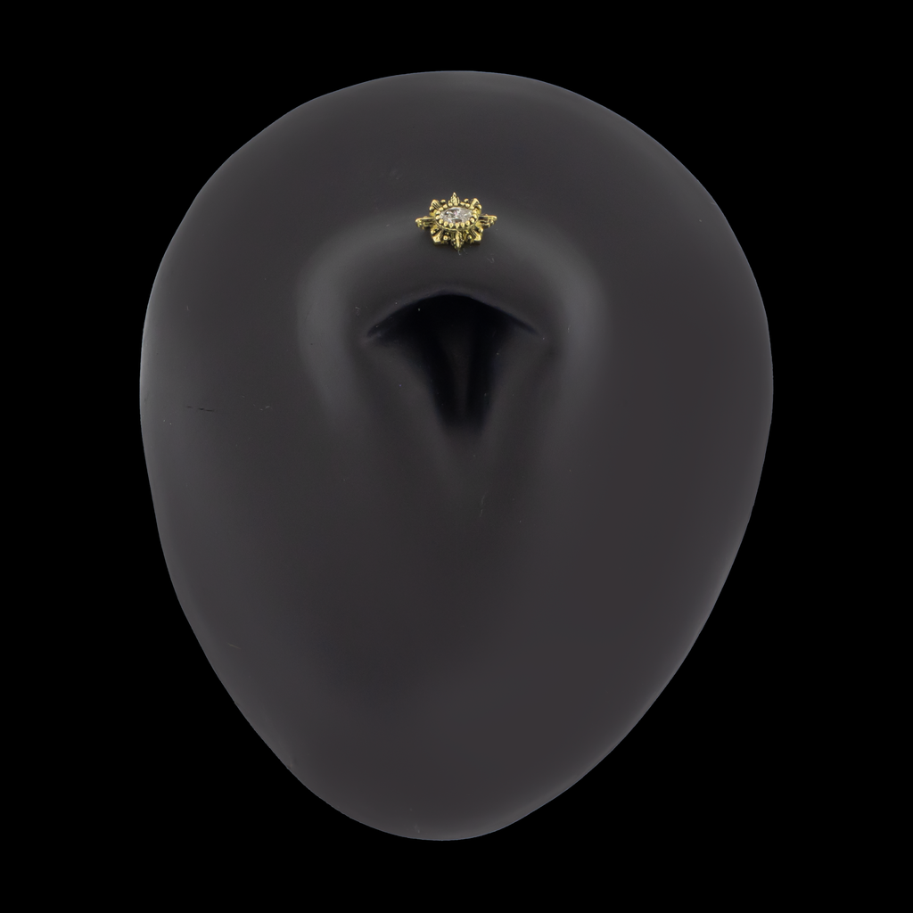River - 18kt Gold Threadless End | Body Jewelry | Wiccan Center