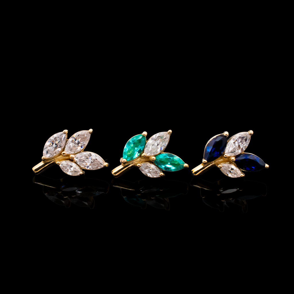Valenza - 18kt Gold Threadless End | Body Jewelry | Wiccan Center