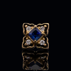 Asher - 18kt Gold Threadless End | Body Jewelry | Wiccan Center