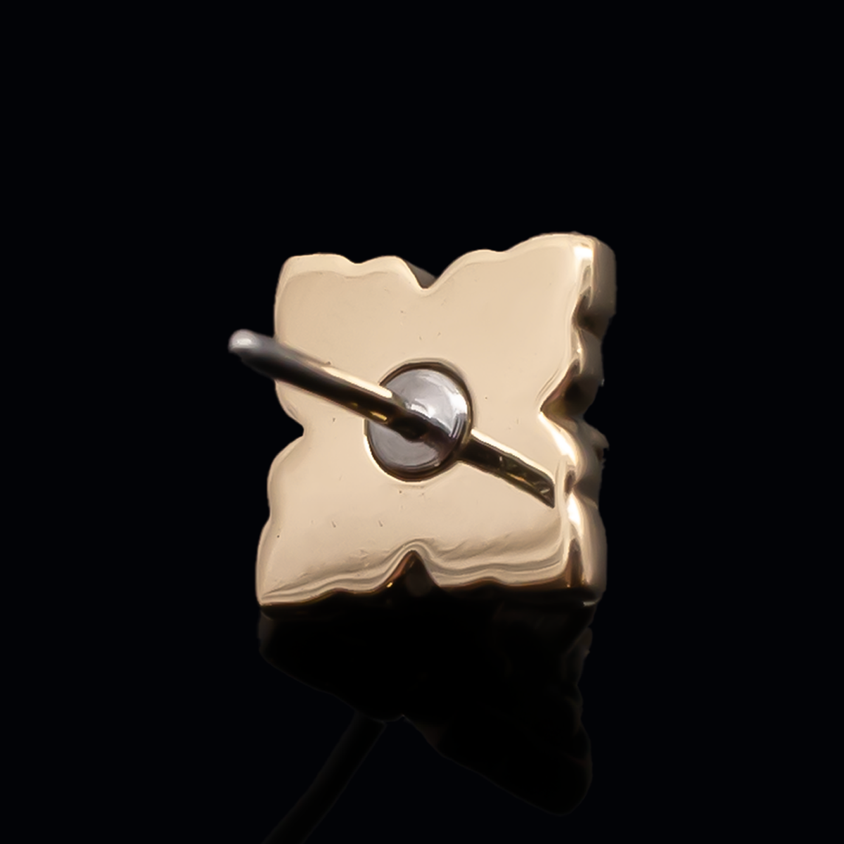 Asher - 18kt Gold Threadless End | Body Jewelry | Wiccan Center