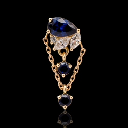 Atlas - 18kt Gold Threadless End | Body Jewelry | Wiccan Center