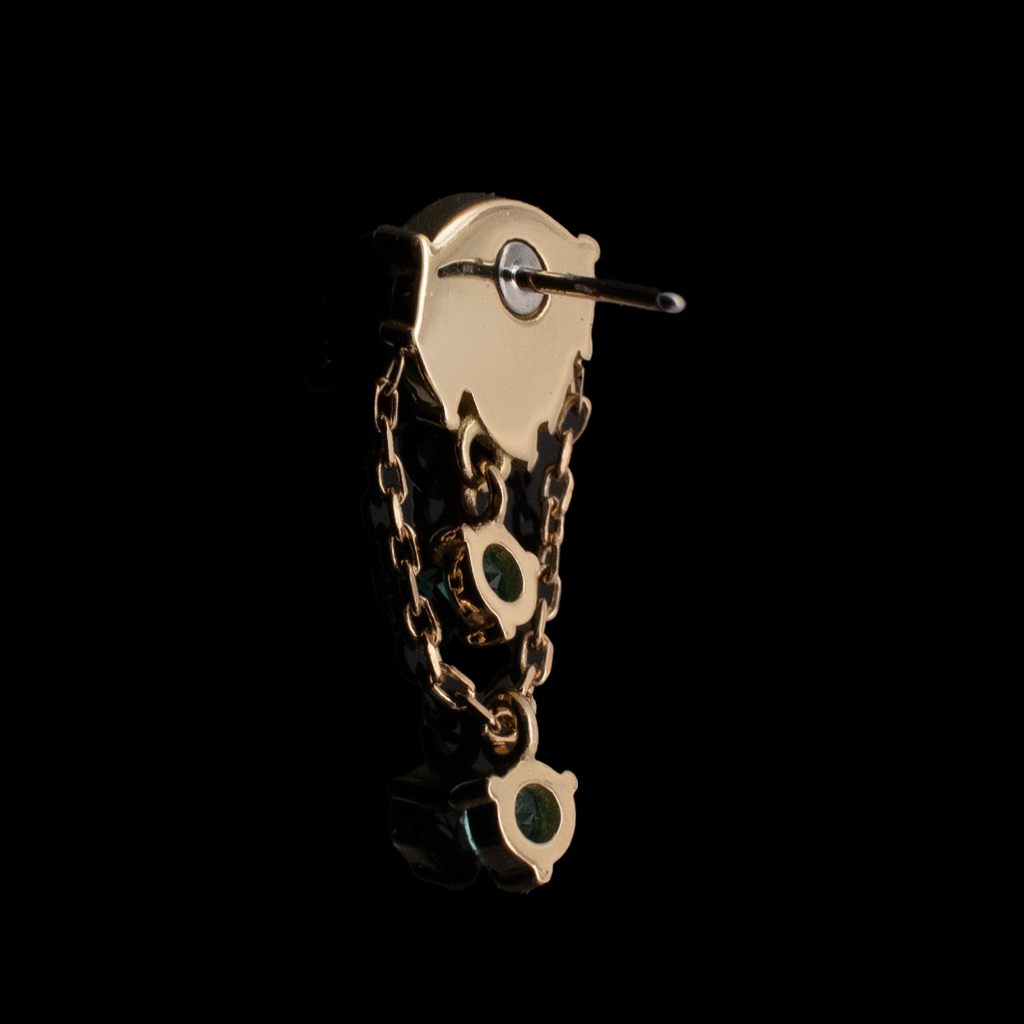 Atlas - 18kt Gold Threadless End | Body Jewelry | Wiccan Center