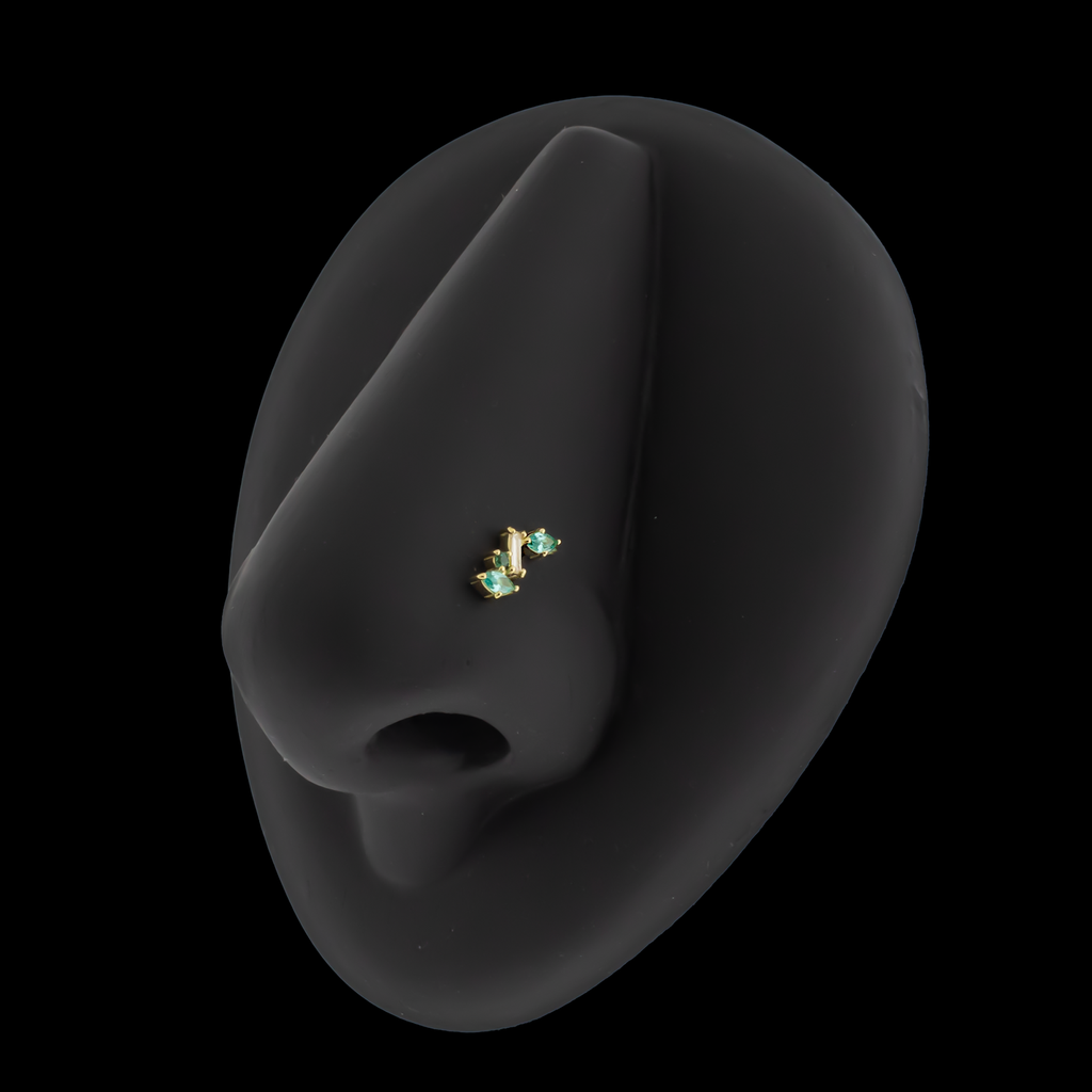 Ivy - 18kt Gold Threadless End | Body Jewelry | Wiccan Center