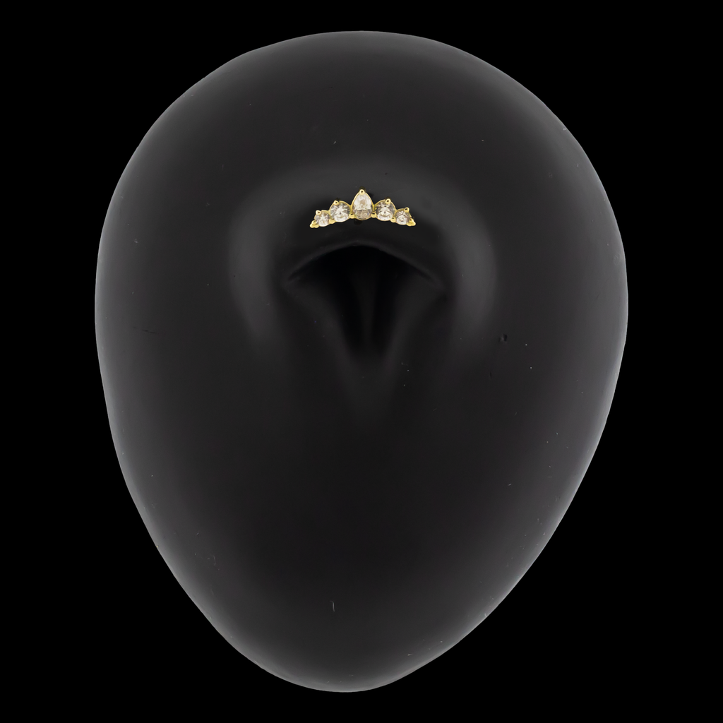 Levi - 18kt Gold Threadless End | Body Jewelry | Wiccan Center