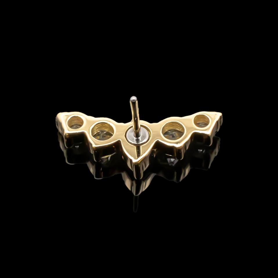 Levi - 18kt Gold Threadless End | Body Jewelry | Wiccan Center