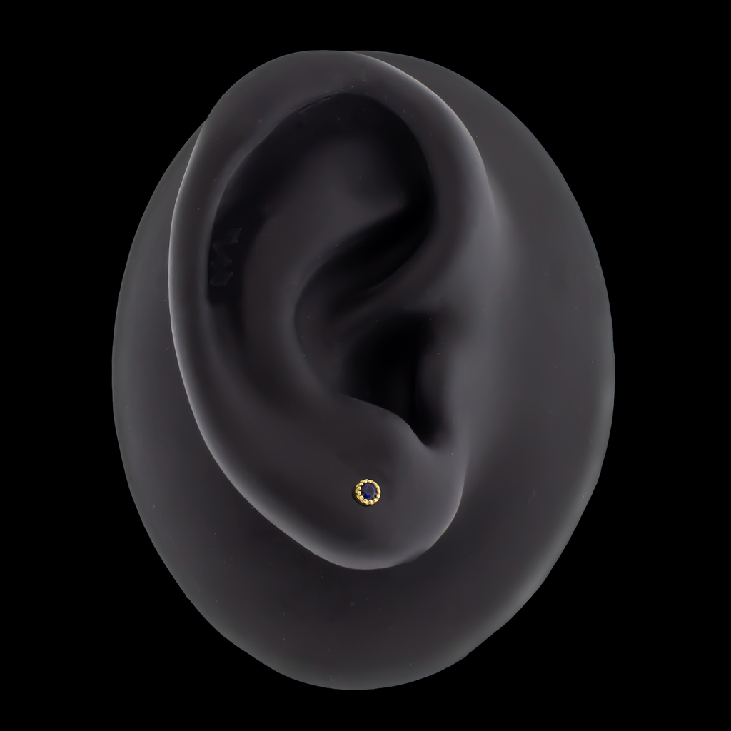 Alina - 18kt Gold Threadless End | Body Jewelry | Wiccan Center
