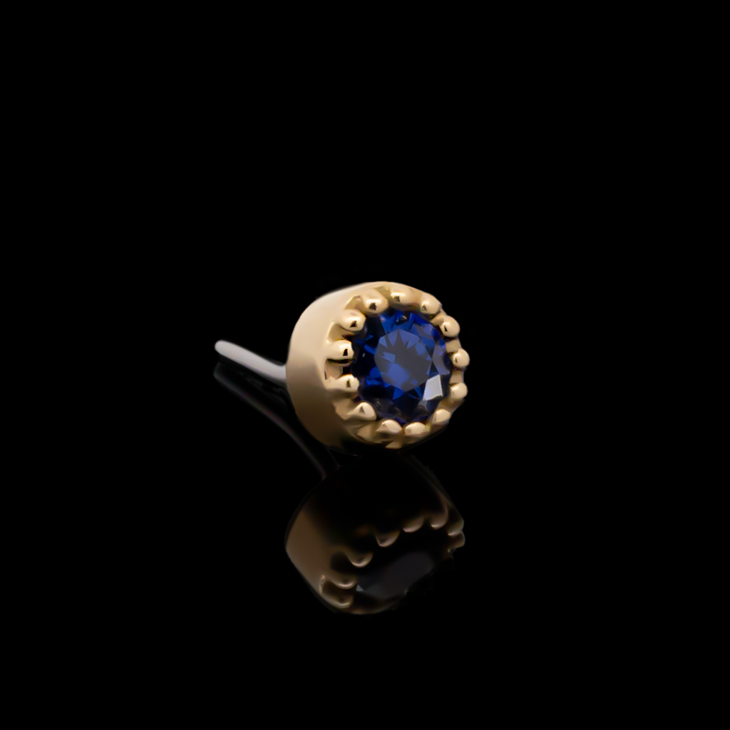 Alina - 18kt Gold Threadless End | Body Jewelry | Wiccan Center