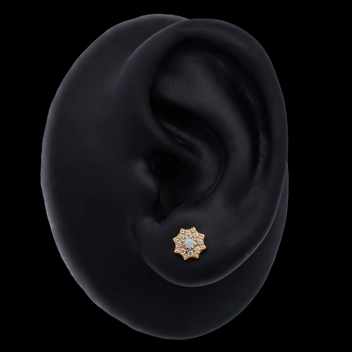 Solene - 18kt Gold Threadless End | Body Jewelry | Wiccan Center