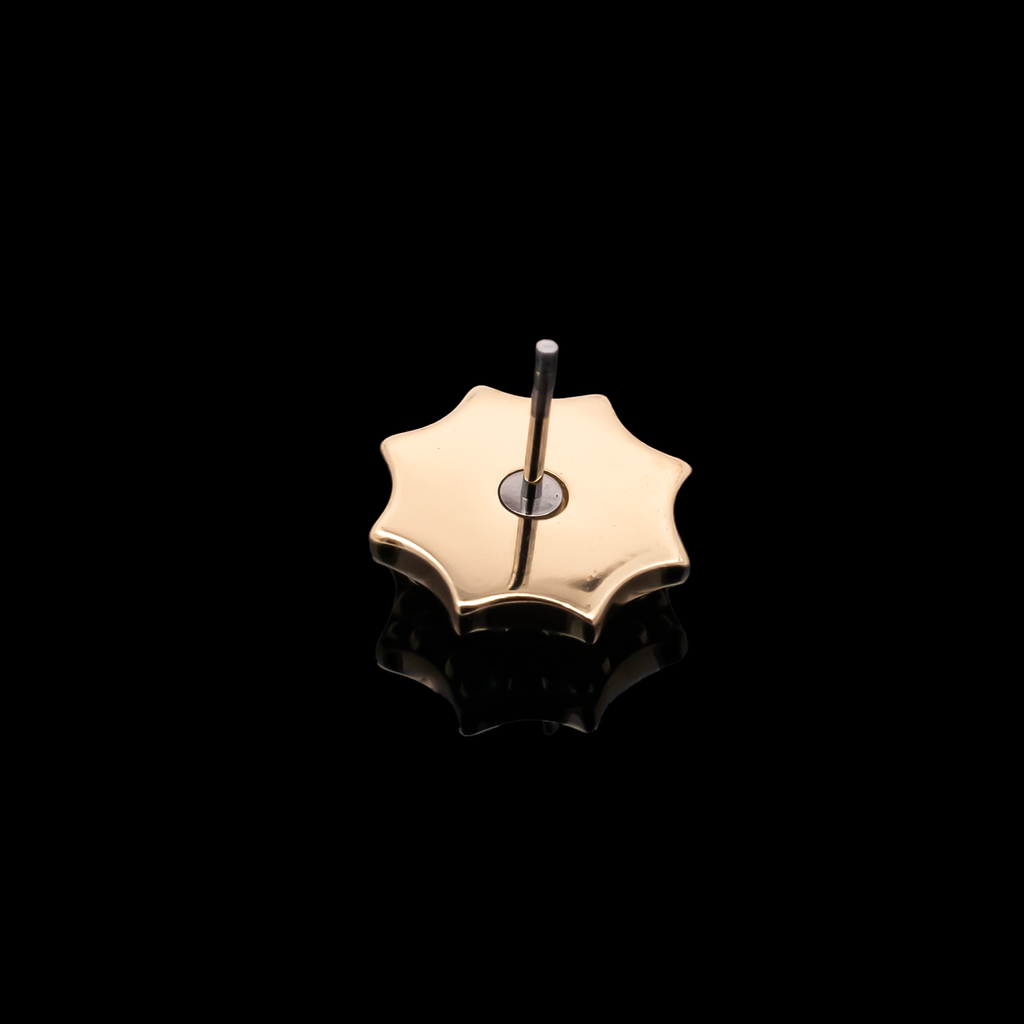 Solene - 18kt Gold Threadless End | Body Jewelry | Wiccan Center
