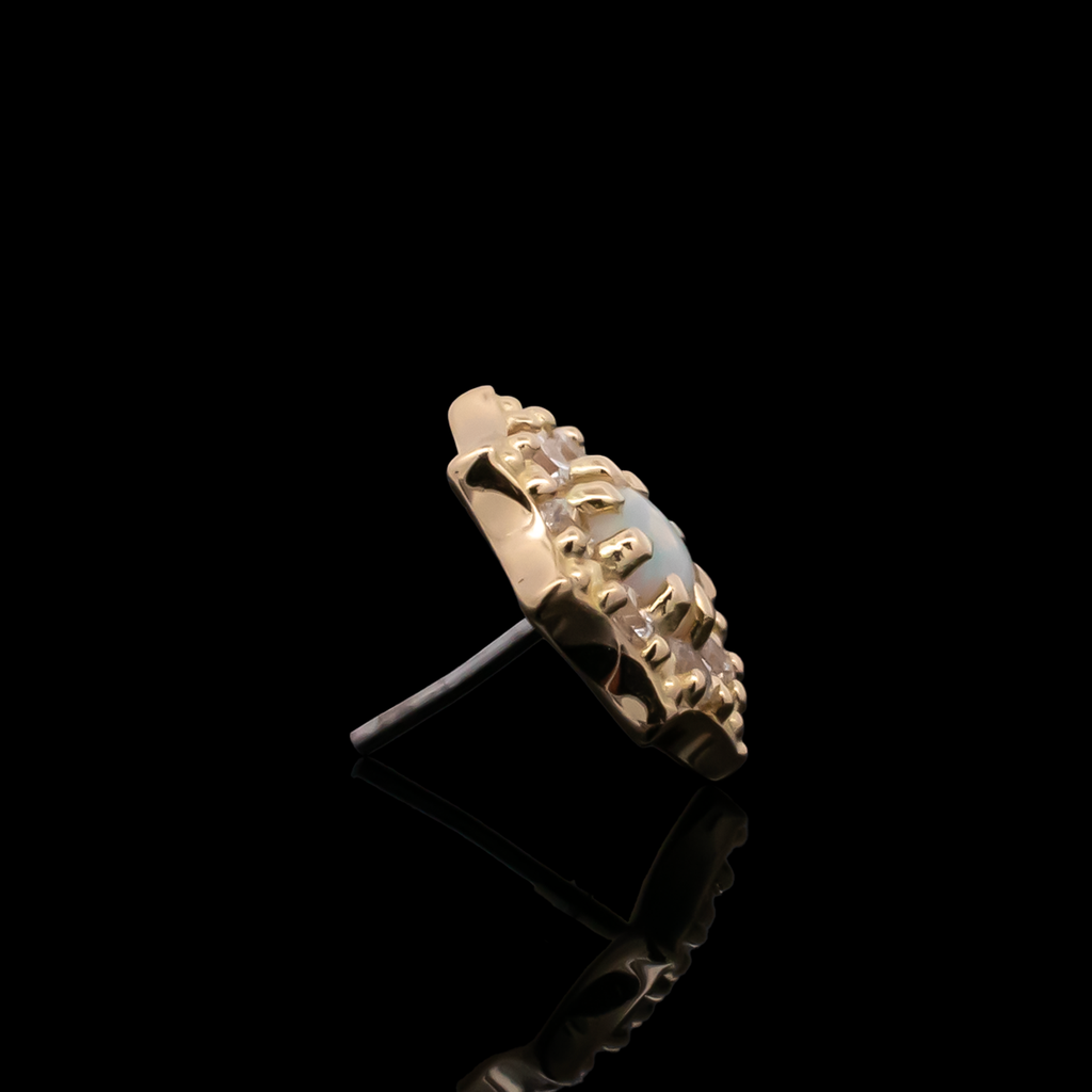 Solene - 18kt Gold Threadless End | Body Jewelry | Wiccan Center