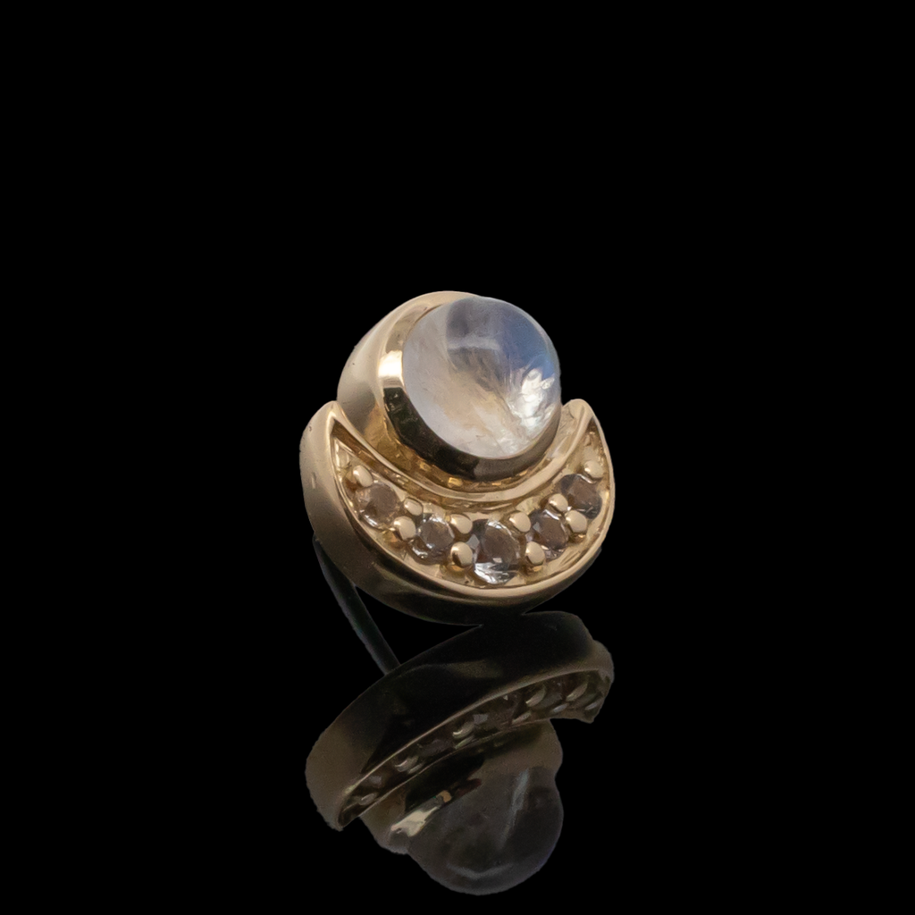Sage - 18kt Gold Threadless End | Body Jewelry | Wiccan Center