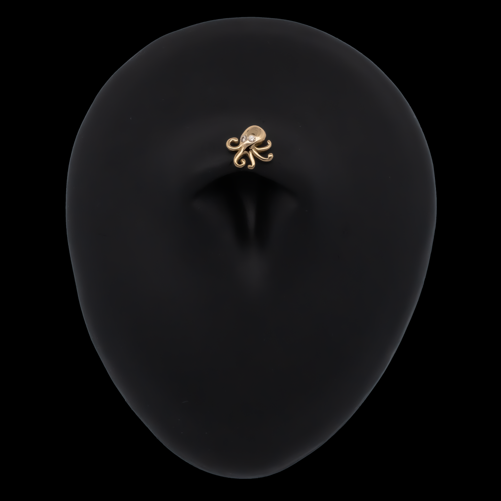 Nautira - 18kt Gold Threadless End | Body Jewelry | Wiccan Center