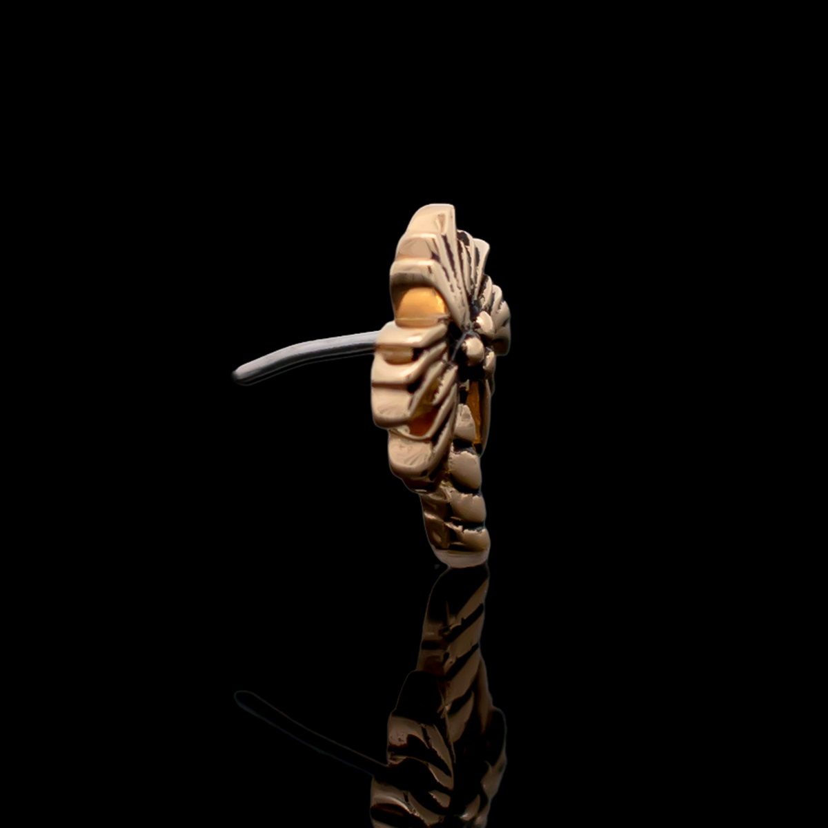 Palmera - 18kt Gold Threadless End | Body Jewelry | Wiccan Center