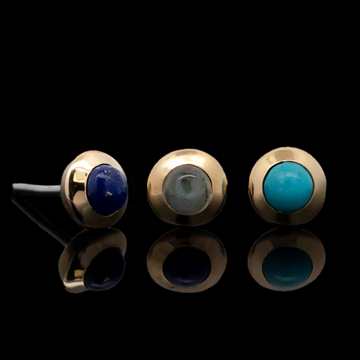 Indie - 18kt Gold Threadless End | Body Jewelry | Wiccan Center