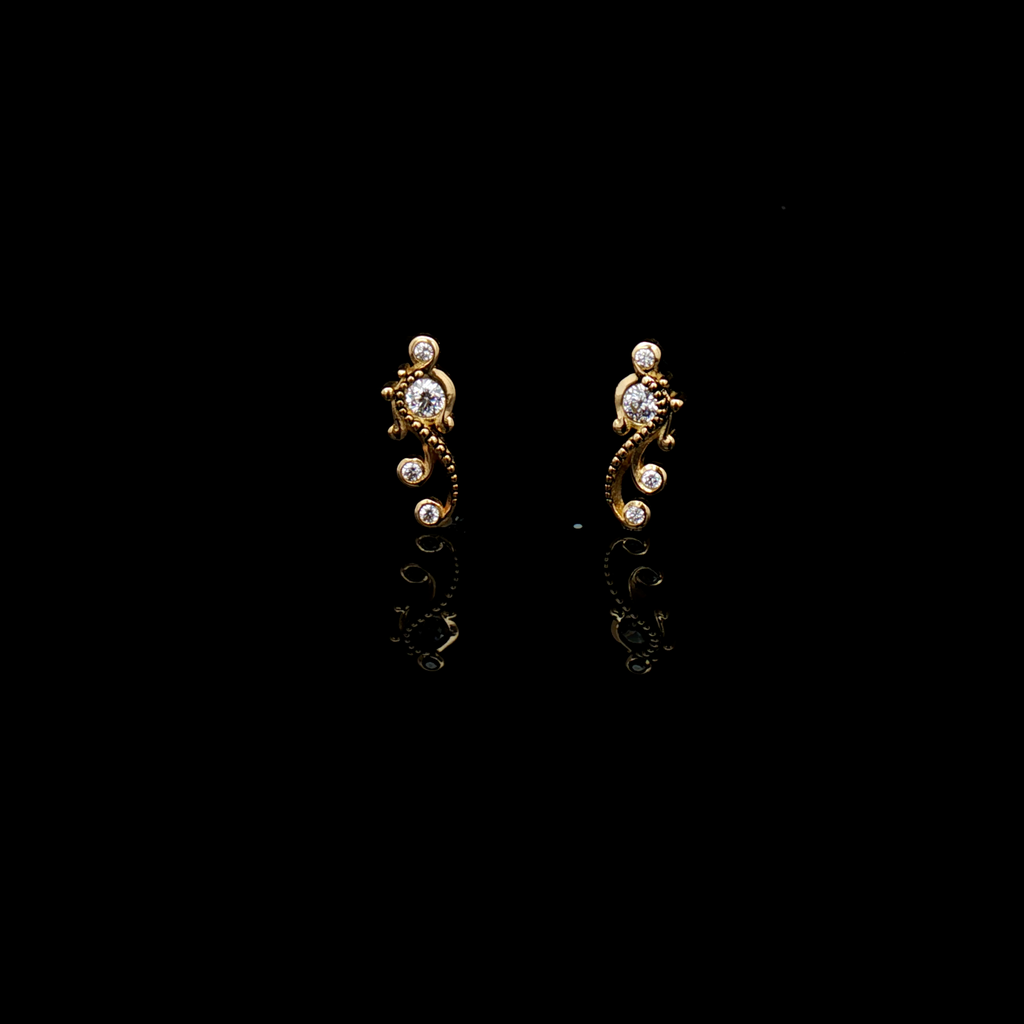 Eliana - 18kt Gold Threadless End | Body Jewelry | Wiccan Center