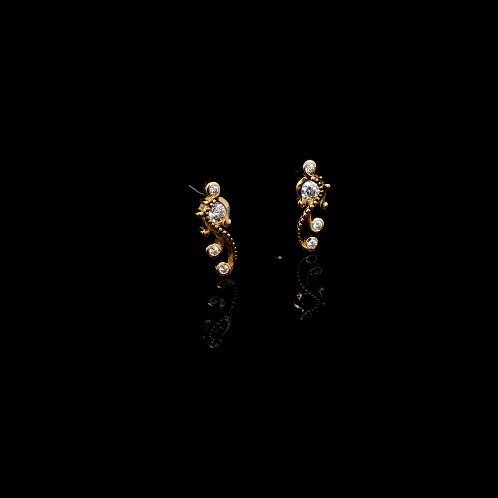 Eliana - 18kt Gold Threadless End | Body Jewelry | Wiccan Center