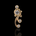 Eliana - 18kt Gold Threadless End | Body Jewelry | Wiccan Center