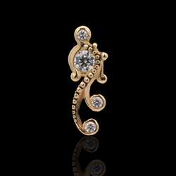 Eliana - 18kt Gold Threadless End | Body Jewelry | Wiccan Center