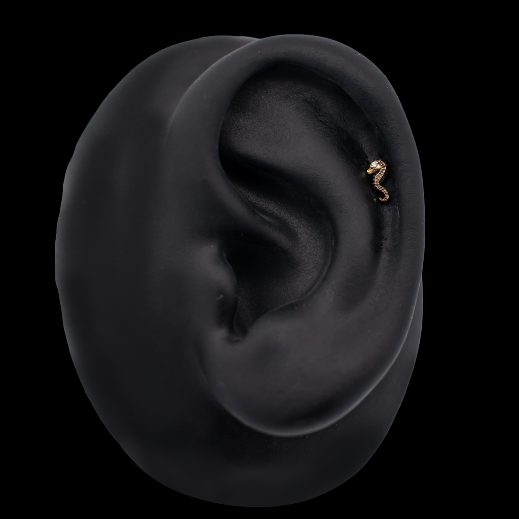 Auri - 18kt Gold Threadless End | Body Jewelry | Wiccan Center