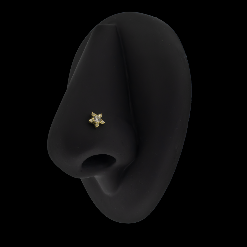 Madeline - 18kt Gold Threadless End | Body Jewelry | Wiccan Center