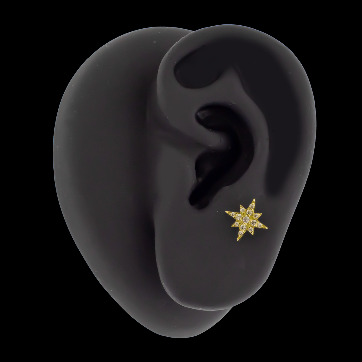 Everly - 18kt Gold Threadless End | Body Jewelry | Wiccan Center