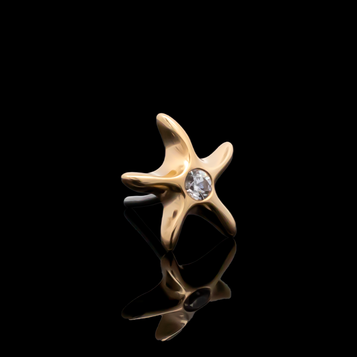 Maristar - 18kt Gold Threadless End | Body Jewelry | Wiccan Center