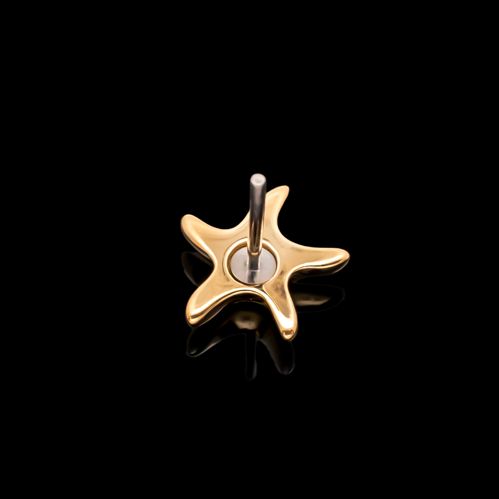 Maristar - 18kt Gold Threadless End | Body Jewelry | Wiccan Center