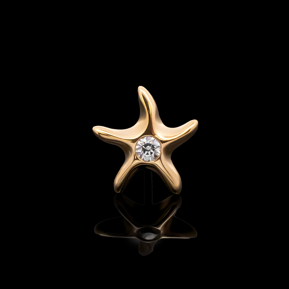Maristar - 18kt Gold Threadless End | Body Jewelry | Wiccan Center
