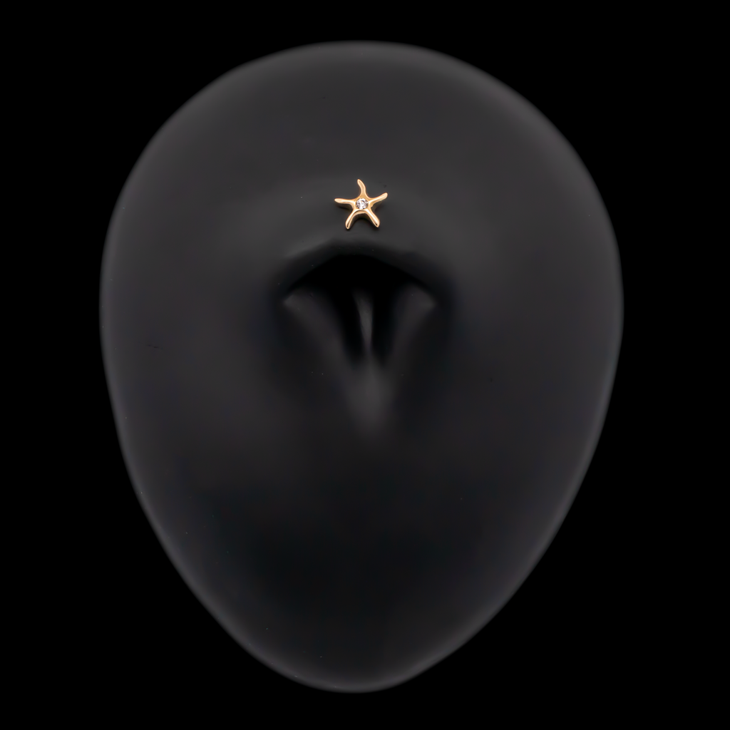 Maristar - 18kt Gold Threadless End | Body Jewelry | Wiccan Center