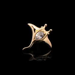 Mantara - 18kt Gold Threadless End | Body Jewelry | Wiccan Center