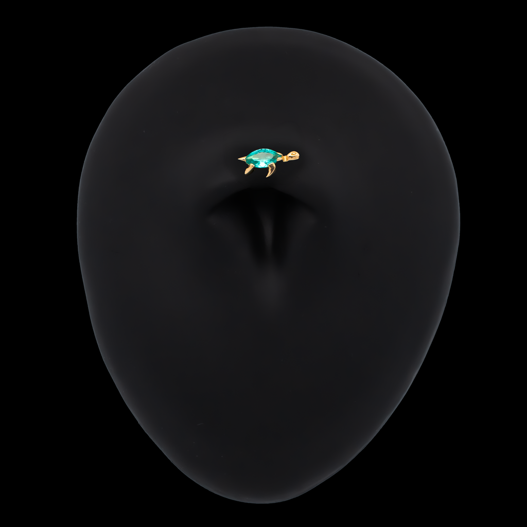 Isolara - 18kt Gold Threadless End | Body Jewelry | Wiccan Center