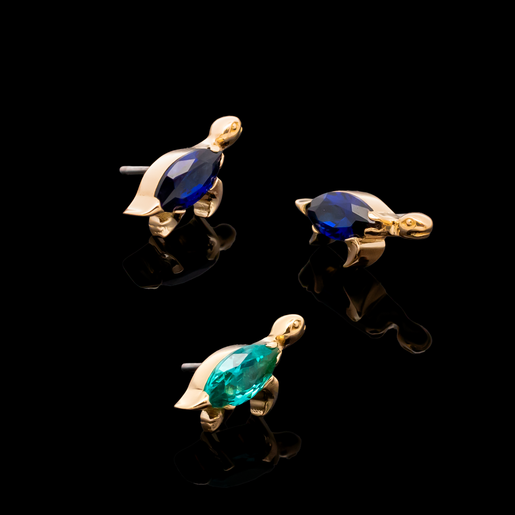 Isolara - 18kt Gold Threadless End | Body Jewelry | Wiccan Center