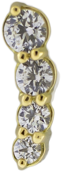 Seraphis - 14kt Gold Threadless End | Body Jewelry | Wiccan Center