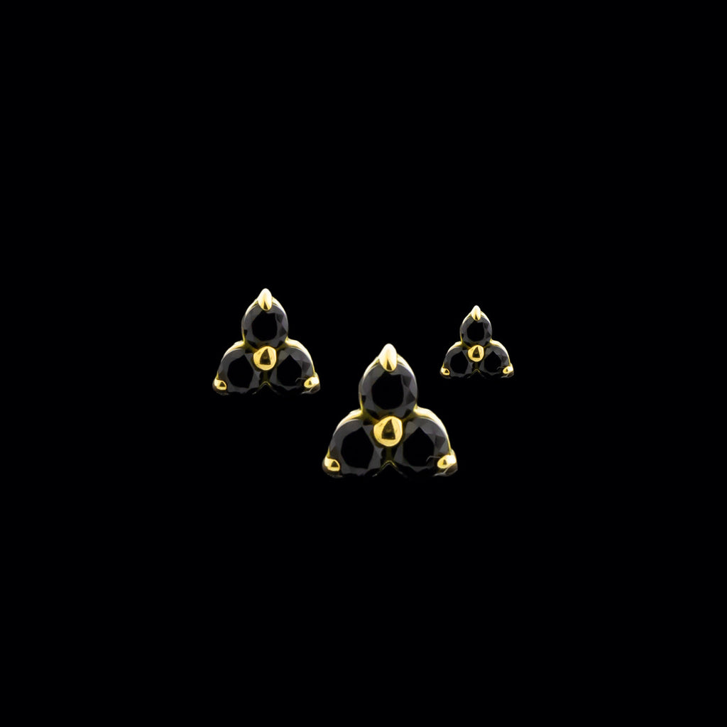 Trinity - 14KT Gold Threadless End | Body Jewelry | Wiccan Center