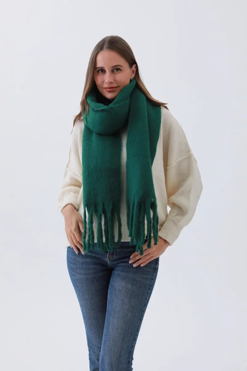Classic Tassel Knit Scarf – Bestselling Winter Essential❄️✨
