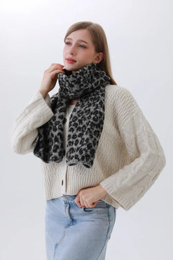 Leopard Print Woven Scarf – Animal Pattern Accent 🐆✨ | Scarves | Wiccan Center