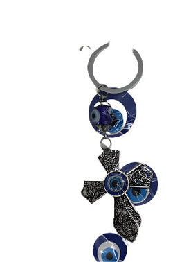 Evil Eye cross Pendant/Charm 4" Model YSK1346 | EVIL EYES | Wiccan Center