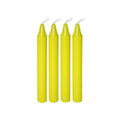 Mini Ritual Candle - Yellow (Set of 4) | Candle | Wiccan Center